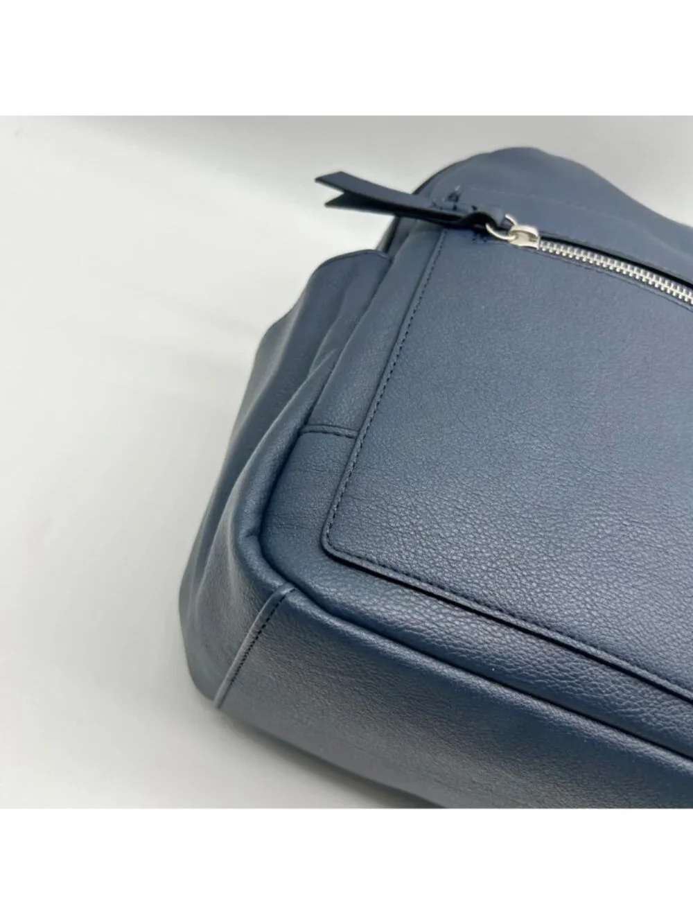 Style & Co Hudsonn Blue Faux Leather Backpack
